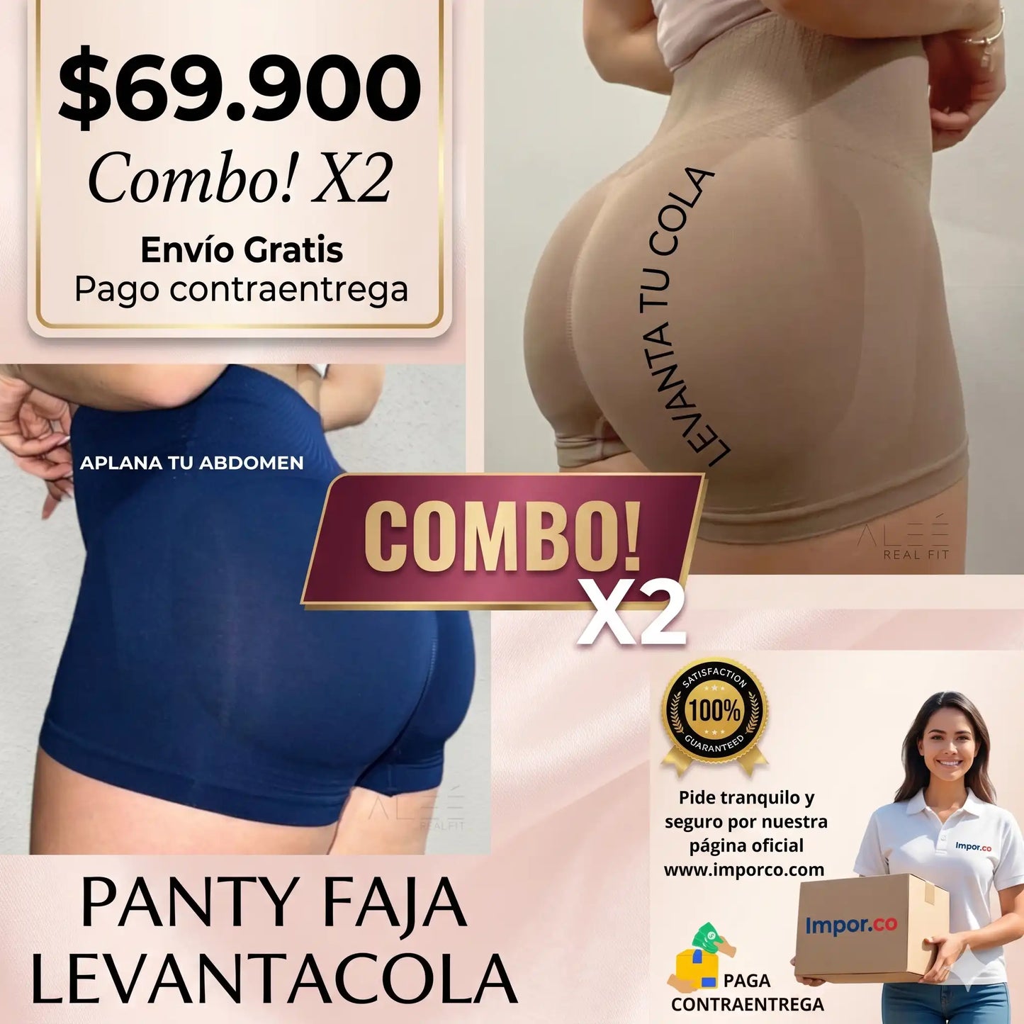 Panty levantacola Promocion x 2 Unid.